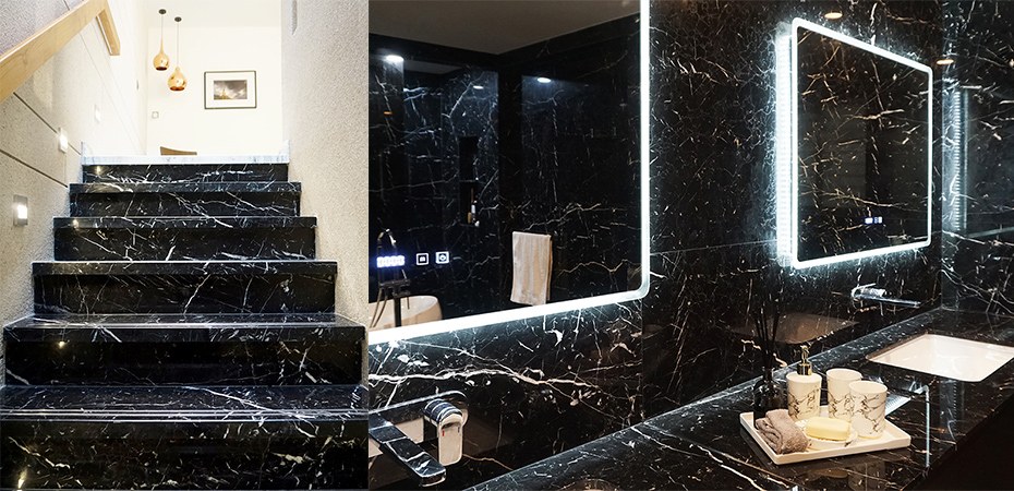 Private Villa, Singapore - Nero Marquina