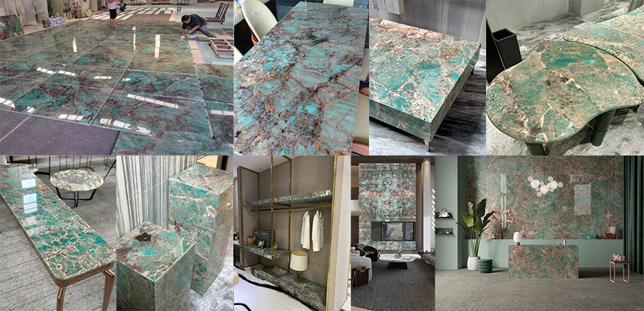 Amazon Green Brazilian quartzite home design