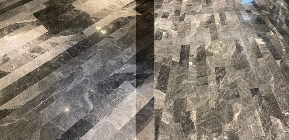 Grey marble floor tile