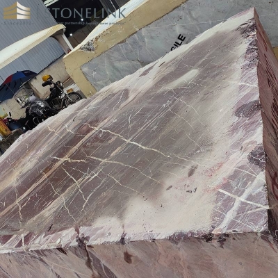 Velvet Red quartzite block