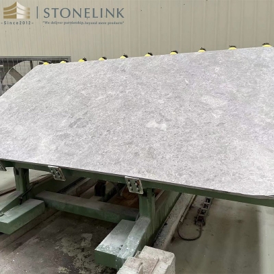 Portsea Grey marble slab