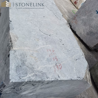 Grigio Carnico marble block