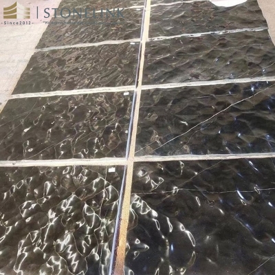 Nero Marquina marble 3D CNC carving cut to size