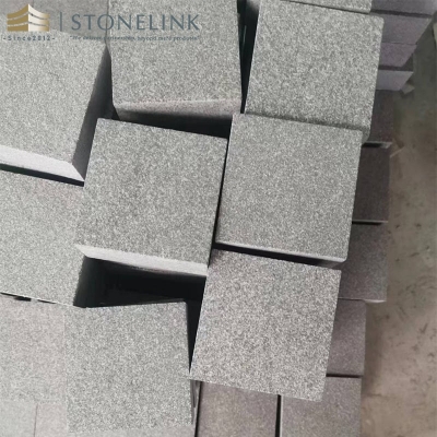 Hebei Black granite honed cobble stone