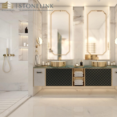 Bianco white marble tile